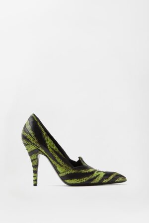 Tigre Python-Effect Leather Pumps 105 mm