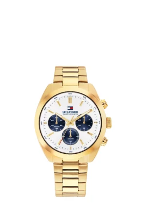 Tommy Hilfiger 1710723 Men's Chronograph Bracelet Strap Watch, Gold