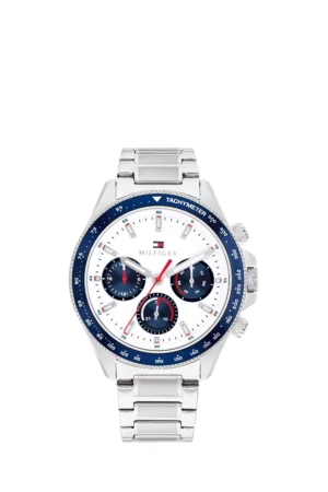 Tommy Hilfiger 1792238 Men's Chronograph Bracelet Strap Watch, Silver