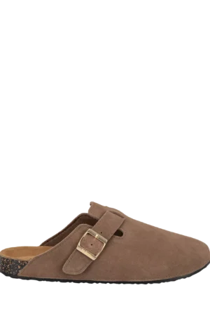 totes Women's Suede Clogs, Light Brown