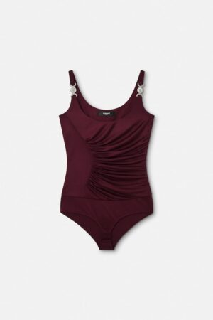 Viscose-Jersey Draped Bodysuit