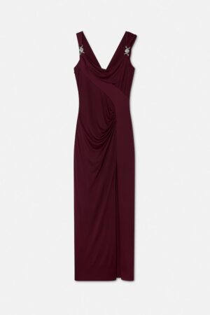 Viscose-Jersey Draped Gown