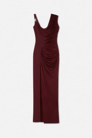 Viscose Liquid Jersey Draped Gown