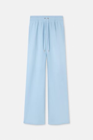 Wool-Blend Flared Towel Trousers