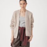 Wool Blend Textured Relaxed Cardigan